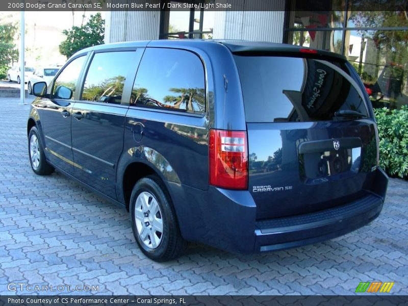 Modern Blue Pearl / Dark Slate/Light Shale 2008 Dodge Grand Caravan SE