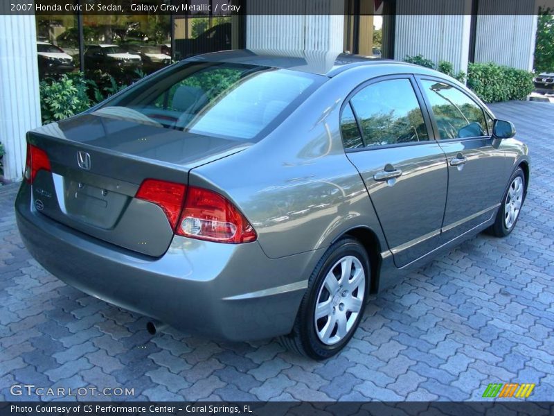 Galaxy Gray Metallic / Gray 2007 Honda Civic LX Sedan