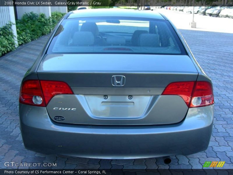 Galaxy Gray Metallic / Gray 2007 Honda Civic LX Sedan