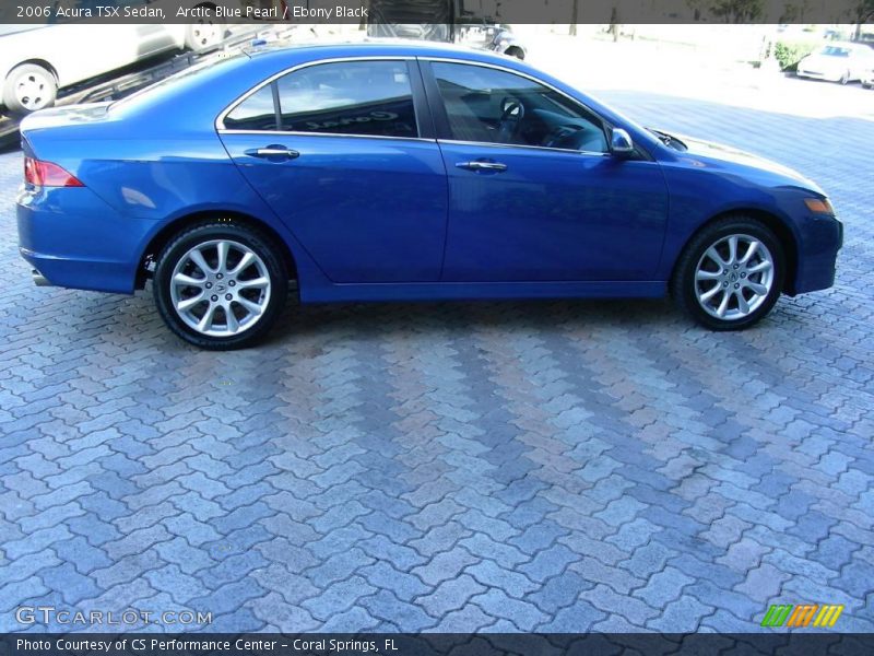 Arctic Blue Pearl / Ebony Black 2006 Acura TSX Sedan