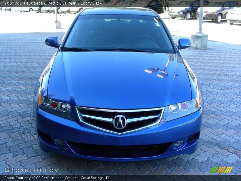 Arctic Blue Pearl / Ebony Black 2006 Acura TSX Sedan