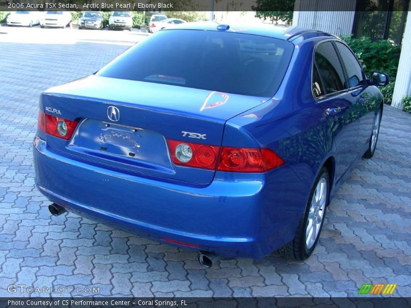 Arctic Blue Pearl / Ebony Black 2006 Acura TSX Sedan