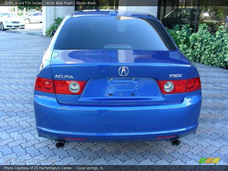 Arctic Blue Pearl / Ebony Black 2006 Acura TSX Sedan