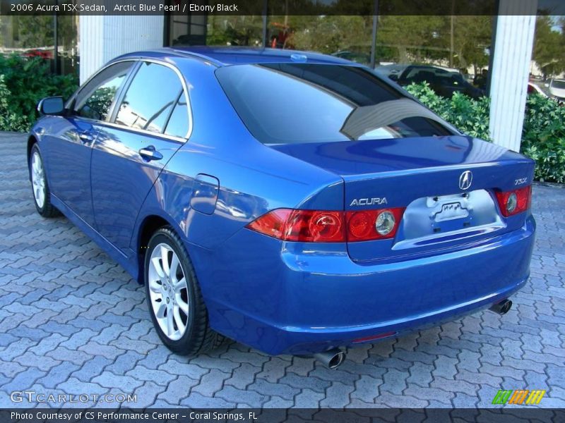 Arctic Blue Pearl / Ebony Black 2006 Acura TSX Sedan