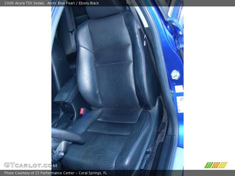 Arctic Blue Pearl / Ebony Black 2006 Acura TSX Sedan