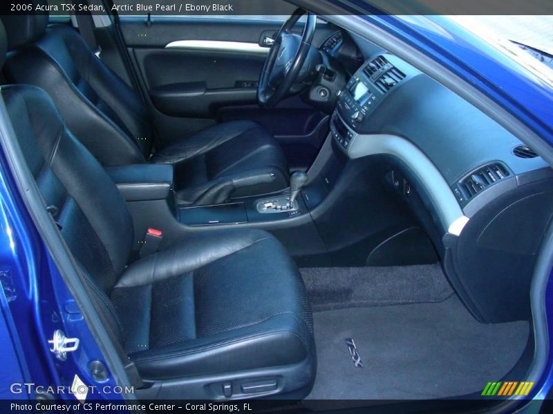 Arctic Blue Pearl / Ebony Black 2006 Acura TSX Sedan