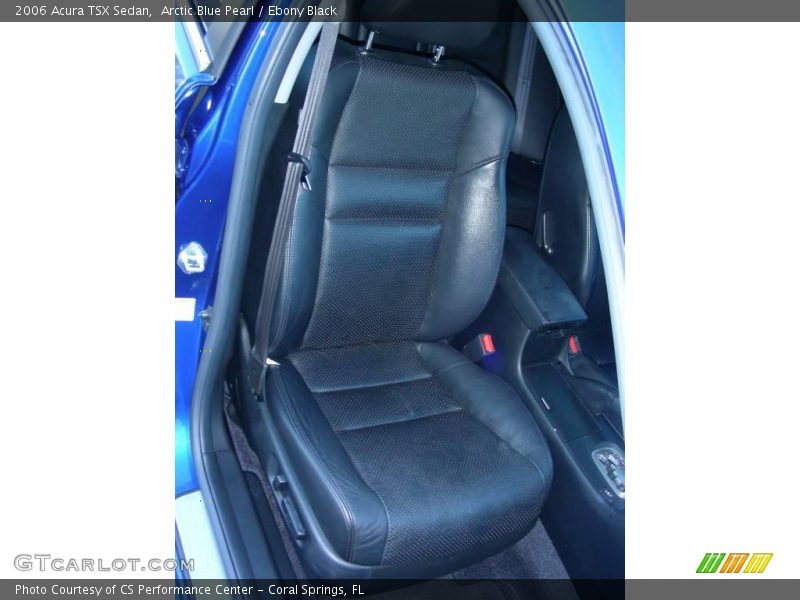 Arctic Blue Pearl / Ebony Black 2006 Acura TSX Sedan