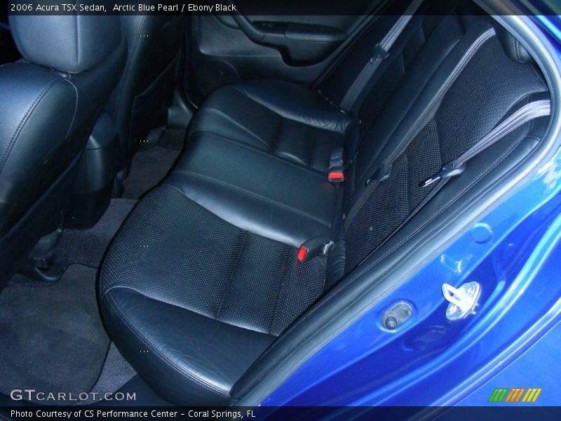 Arctic Blue Pearl / Ebony Black 2006 Acura TSX Sedan
