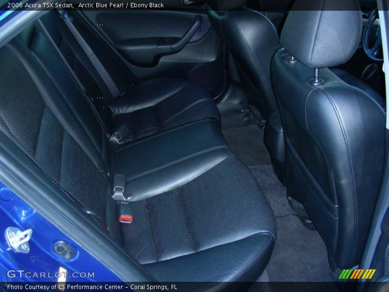 Arctic Blue Pearl / Ebony Black 2006 Acura TSX Sedan