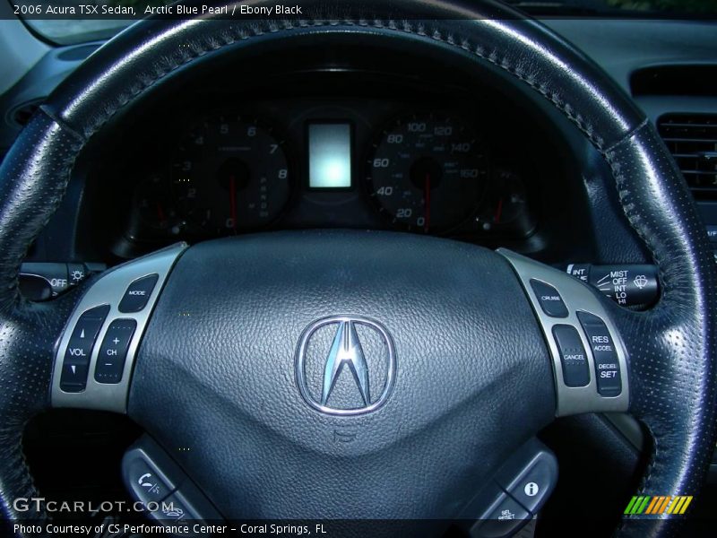 Arctic Blue Pearl / Ebony Black 2006 Acura TSX Sedan