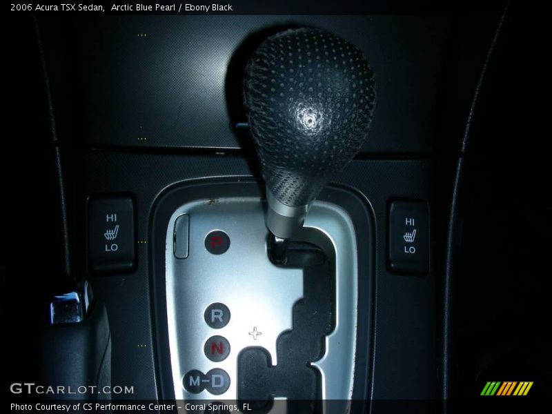 Arctic Blue Pearl / Ebony Black 2006 Acura TSX Sedan