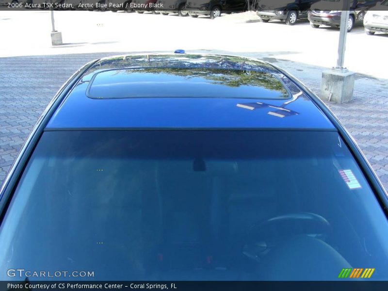 Arctic Blue Pearl / Ebony Black 2006 Acura TSX Sedan