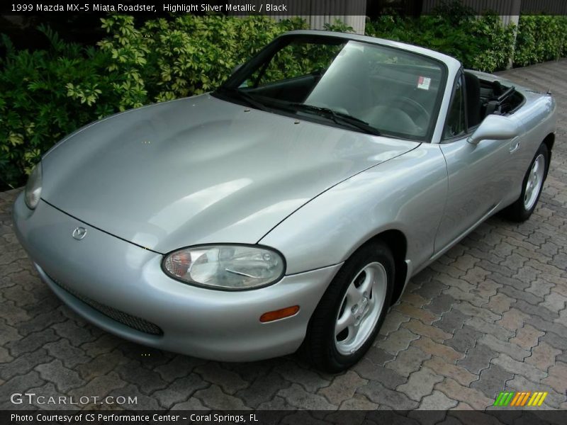 Highlight Silver Metallic / Black 1999 Mazda MX-5 Miata Roadster