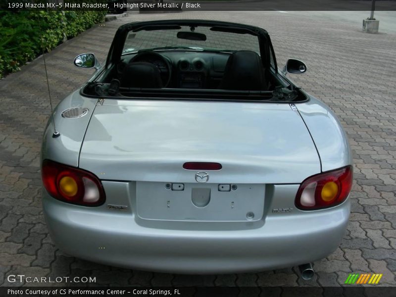 Highlight Silver Metallic / Black 1999 Mazda MX-5 Miata Roadster