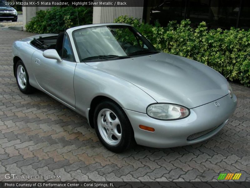 Highlight Silver Metallic / Black 1999 Mazda MX-5 Miata Roadster