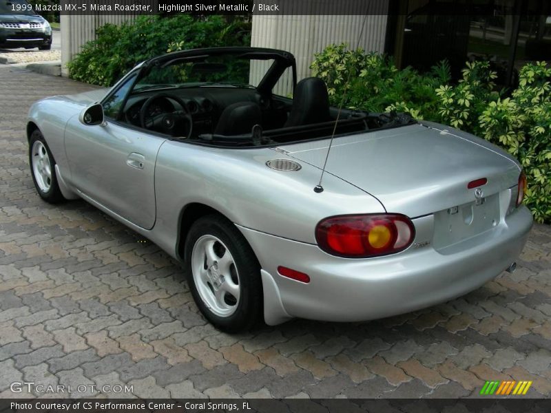 Highlight Silver Metallic / Black 1999 Mazda MX-5 Miata Roadster