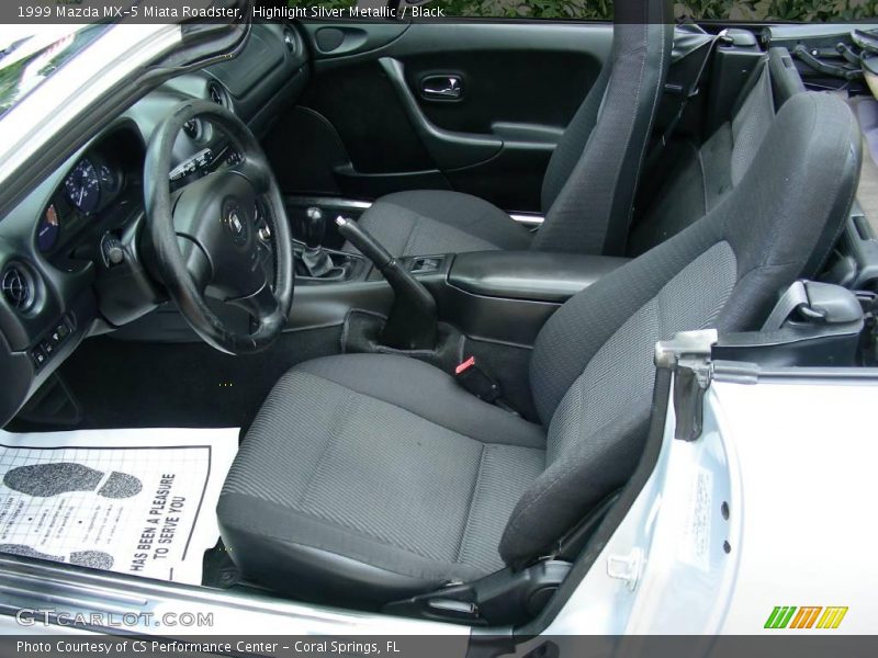 Highlight Silver Metallic / Black 1999 Mazda MX-5 Miata Roadster