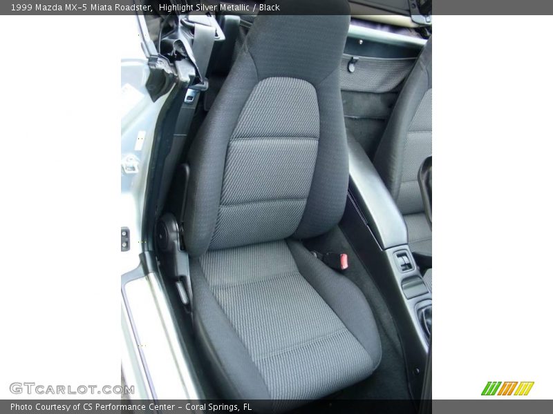 Highlight Silver Metallic / Black 1999 Mazda MX-5 Miata Roadster