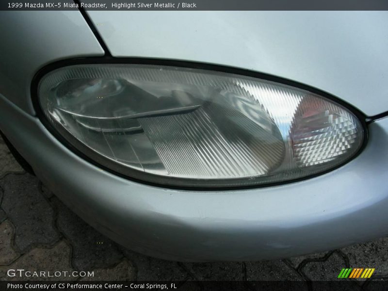 Highlight Silver Metallic / Black 1999 Mazda MX-5 Miata Roadster