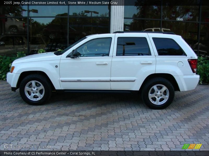 Stone White / Medium Slate Gray 2005 Jeep Grand Cherokee Limited 4x4