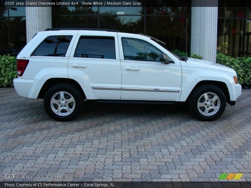 Stone White / Medium Slate Gray 2005 Jeep Grand Cherokee Limited 4x4