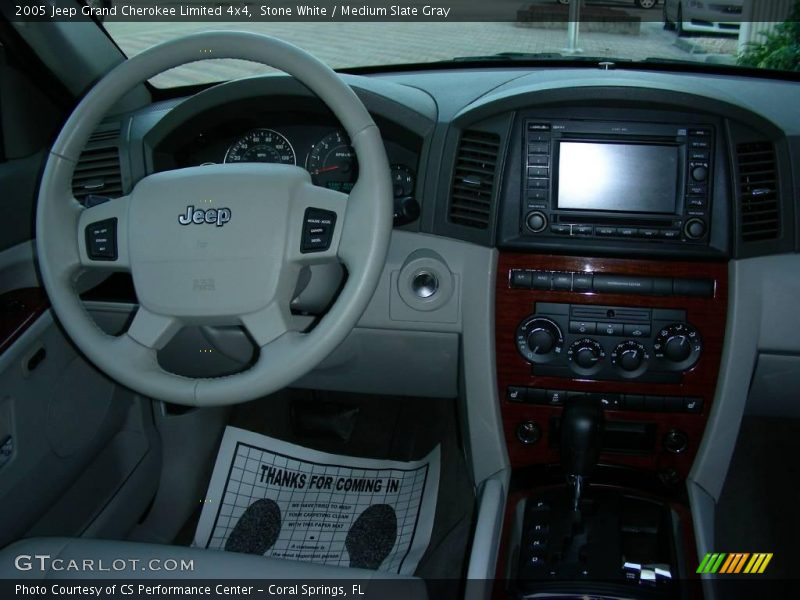 Stone White / Medium Slate Gray 2005 Jeep Grand Cherokee Limited 4x4