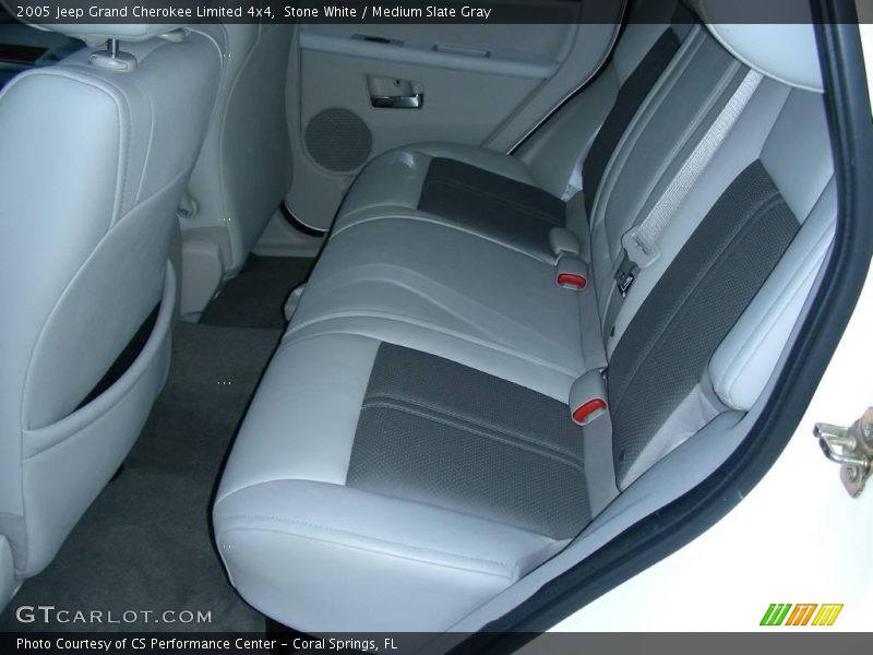 Stone White / Medium Slate Gray 2005 Jeep Grand Cherokee Limited 4x4