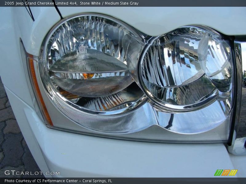 Stone White / Medium Slate Gray 2005 Jeep Grand Cherokee Limited 4x4