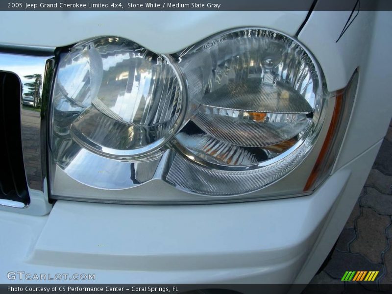 Stone White / Medium Slate Gray 2005 Jeep Grand Cherokee Limited 4x4