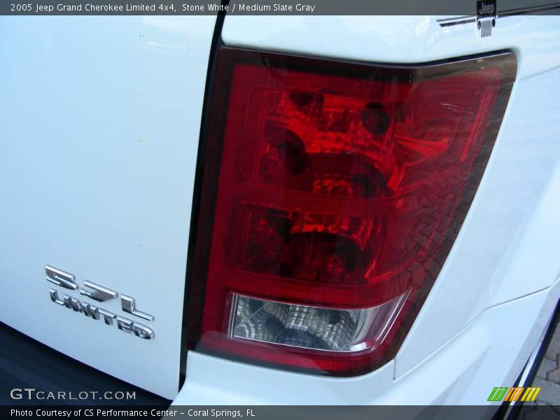 Stone White / Medium Slate Gray 2005 Jeep Grand Cherokee Limited 4x4