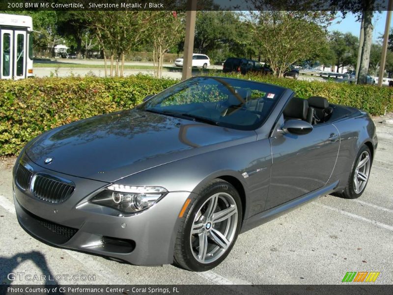 Silverstone Metallic / Black 2008 BMW M6 Convertible