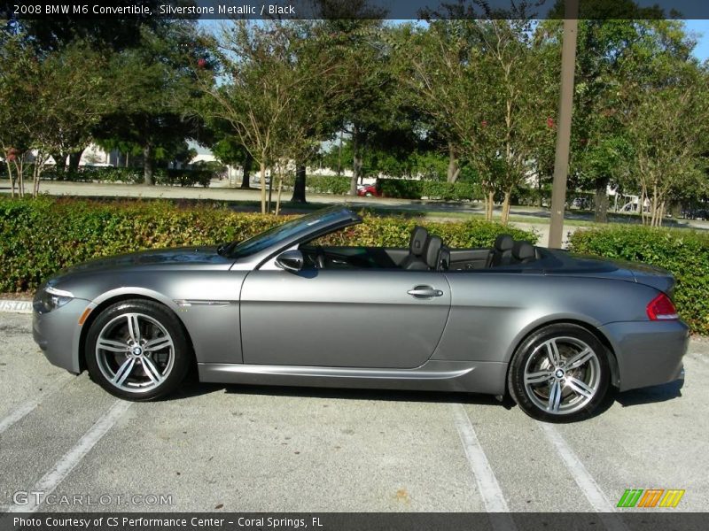 Silverstone Metallic / Black 2008 BMW M6 Convertible