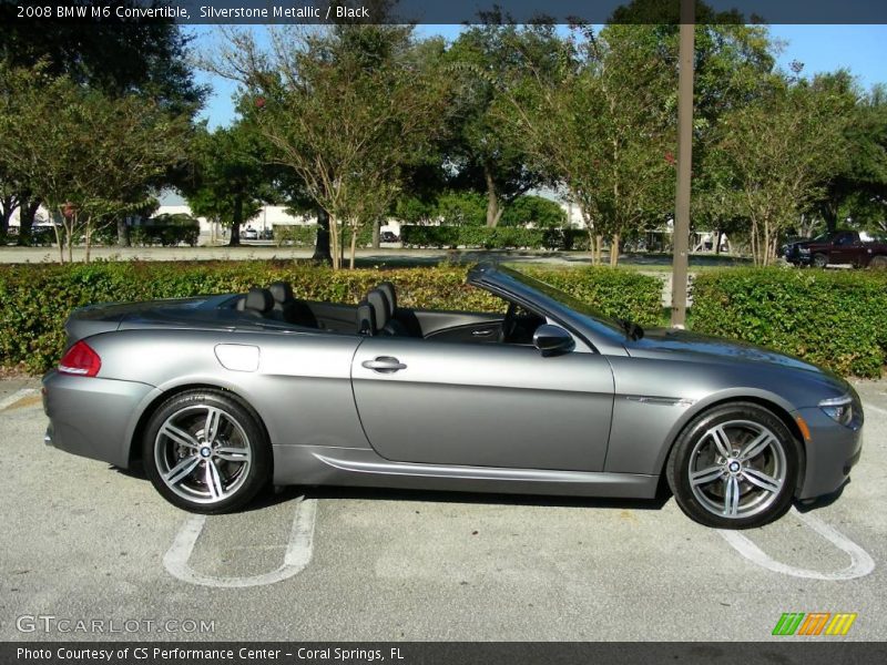 Silverstone Metallic / Black 2008 BMW M6 Convertible