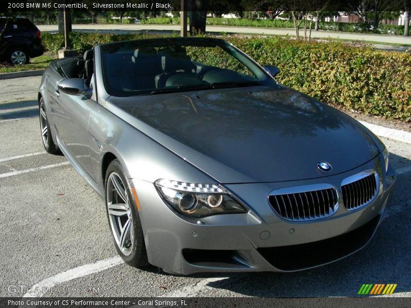 Silverstone Metallic / Black 2008 BMW M6 Convertible