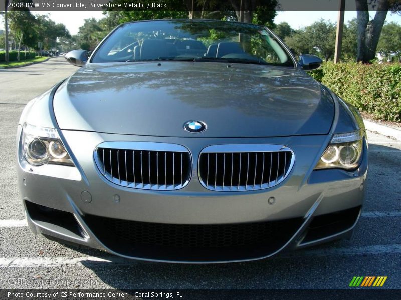 Silverstone Metallic / Black 2008 BMW M6 Convertible