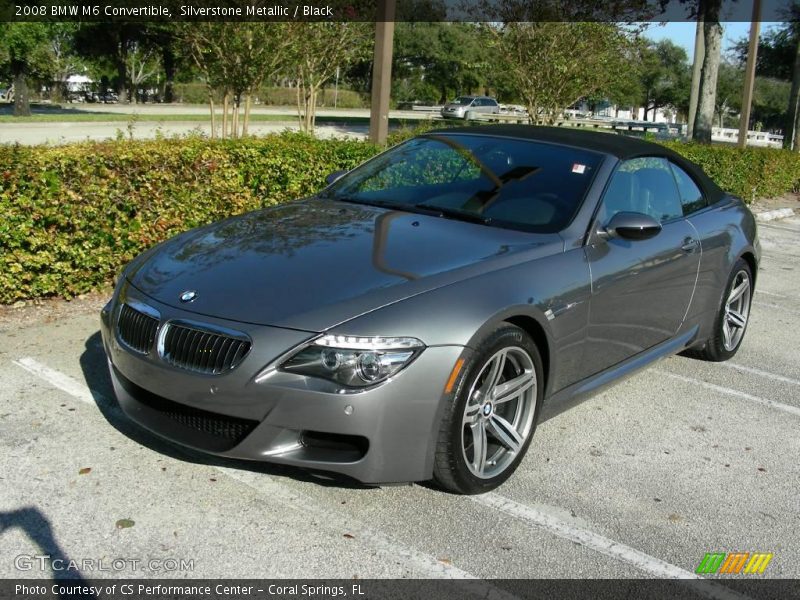 Silverstone Metallic / Black 2008 BMW M6 Convertible