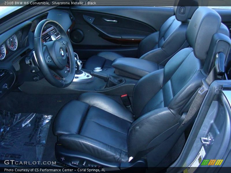 Silverstone Metallic / Black 2008 BMW M6 Convertible