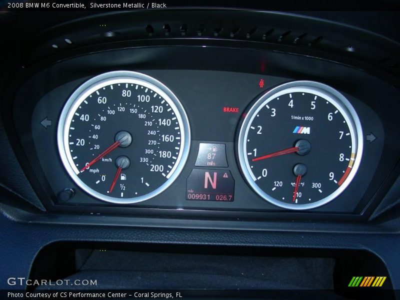 Silverstone Metallic / Black 2008 BMW M6 Convertible