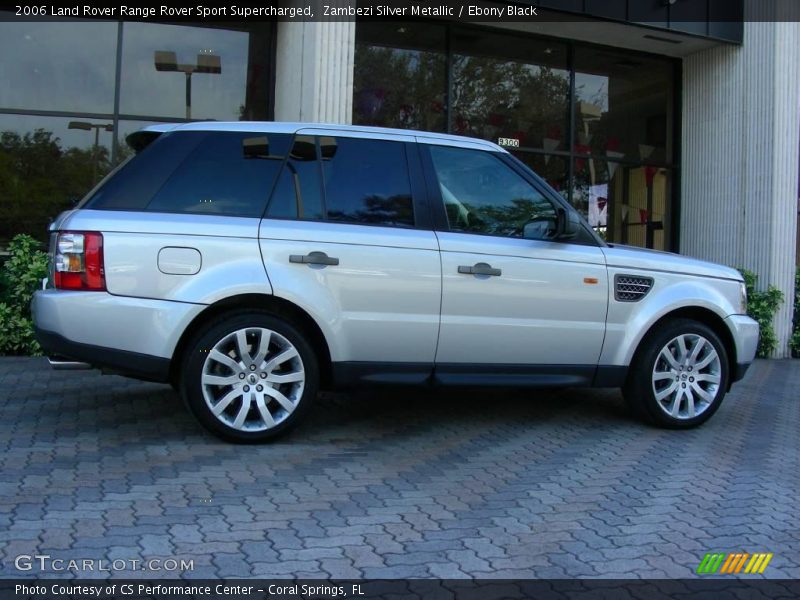 Zambezi Silver Metallic / Ebony Black 2006 Land Rover Range Rover Sport Supercharged