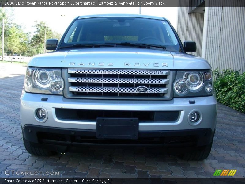 Zambezi Silver Metallic / Ebony Black 2006 Land Rover Range Rover Sport Supercharged