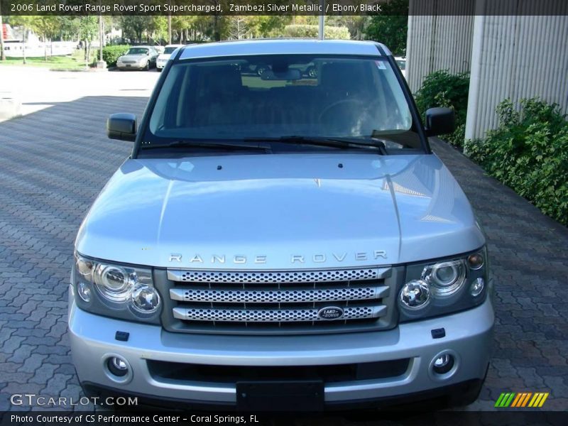 Zambezi Silver Metallic / Ebony Black 2006 Land Rover Range Rover Sport Supercharged