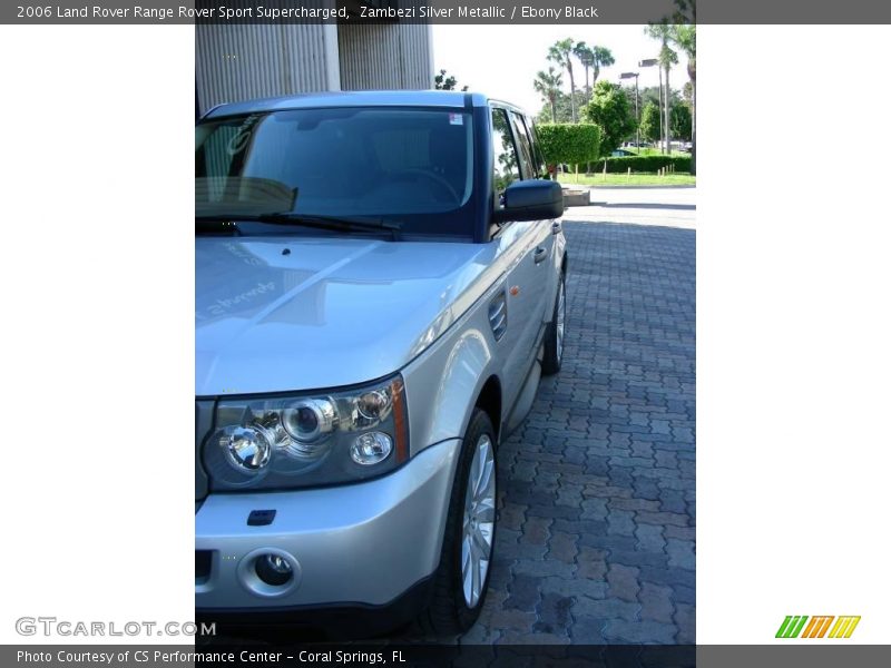 Zambezi Silver Metallic / Ebony Black 2006 Land Rover Range Rover Sport Supercharged