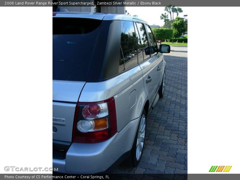 Zambezi Silver Metallic / Ebony Black 2006 Land Rover Range Rover Sport Supercharged