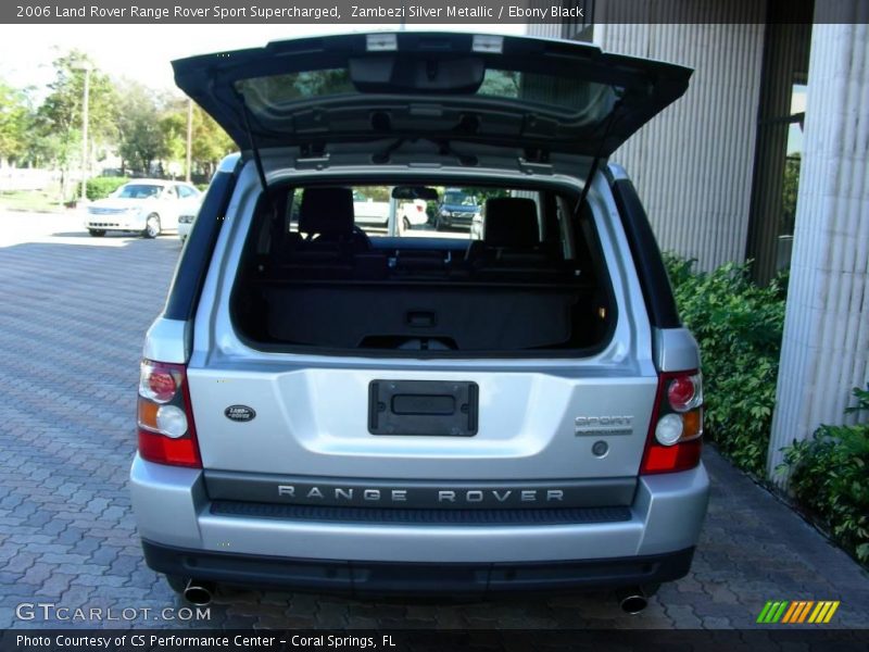 Zambezi Silver Metallic / Ebony Black 2006 Land Rover Range Rover Sport Supercharged