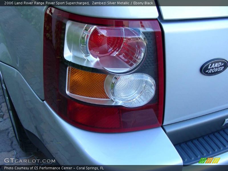 Zambezi Silver Metallic / Ebony Black 2006 Land Rover Range Rover Sport Supercharged