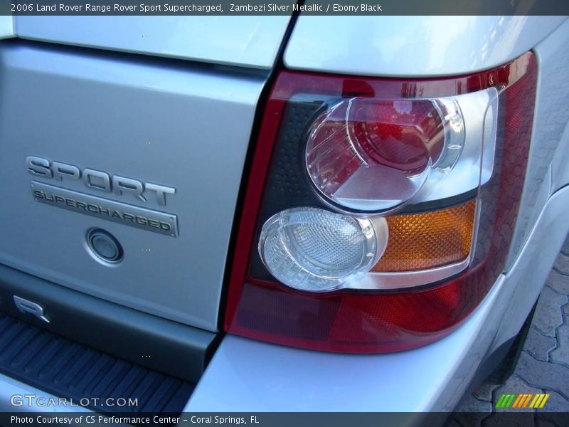 Zambezi Silver Metallic / Ebony Black 2006 Land Rover Range Rover Sport Supercharged