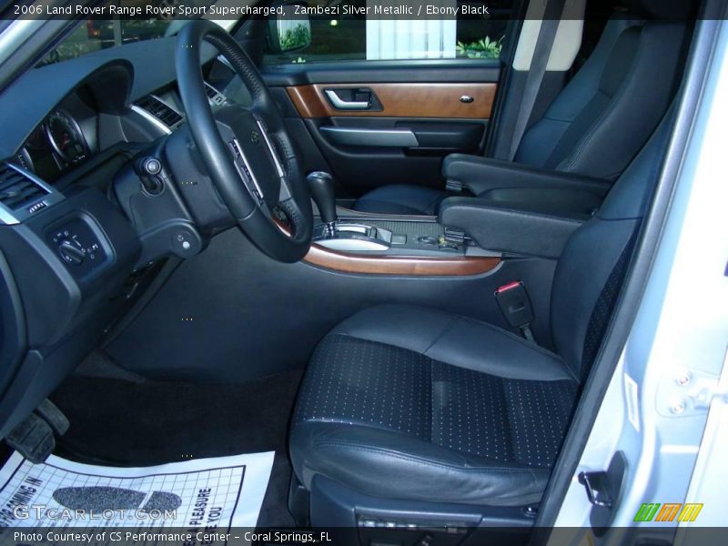 Zambezi Silver Metallic / Ebony Black 2006 Land Rover Range Rover Sport Supercharged