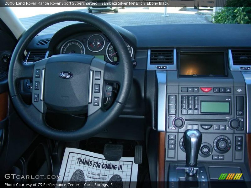 Zambezi Silver Metallic / Ebony Black 2006 Land Rover Range Rover Sport Supercharged