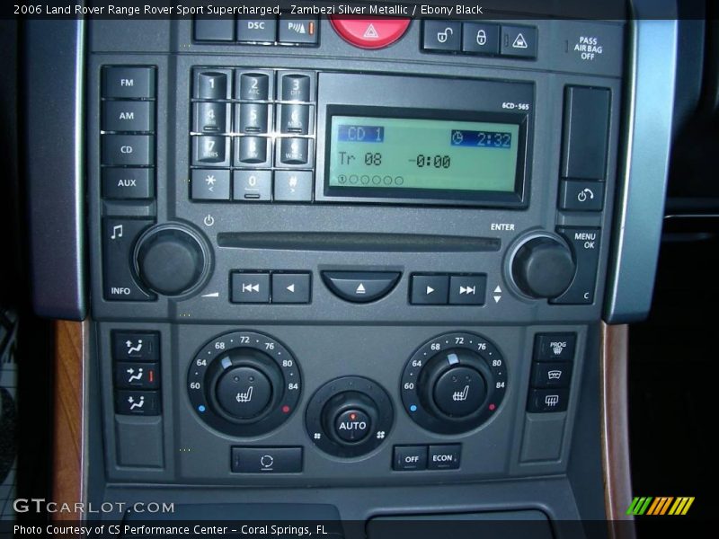 Zambezi Silver Metallic / Ebony Black 2006 Land Rover Range Rover Sport Supercharged