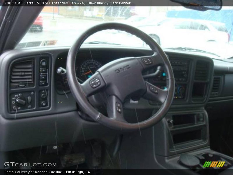 Onyx Black / Dark Pewter 2005 GMC Sierra 1500 SLT Extended Cab 4x4